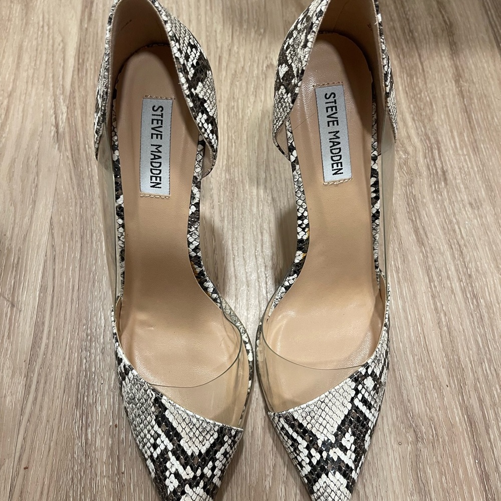 Steve Madden Snakeskin Pattern Heels